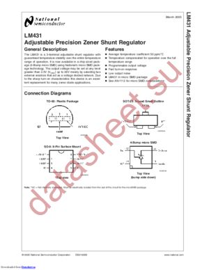 LM431ACZ/NOPB datasheet  