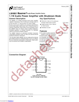 lm4861-mda datasheet  