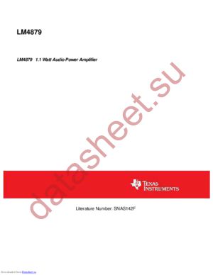 LM4879ITL/NOPB datasheet  