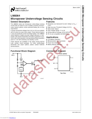 LM8364BALMF20/NOPB datasheet  