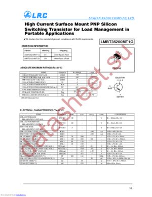 LMBT35200MT1G datasheet  