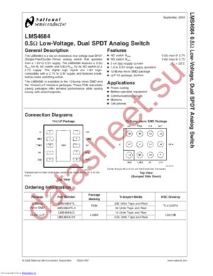 LMS4684LD/NOPB datasheet  