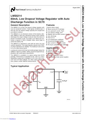 LMS5214IMGX-2.5/NOPB datasheet  