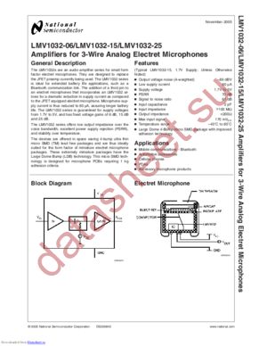 LMV1032URX-15 datasheet  