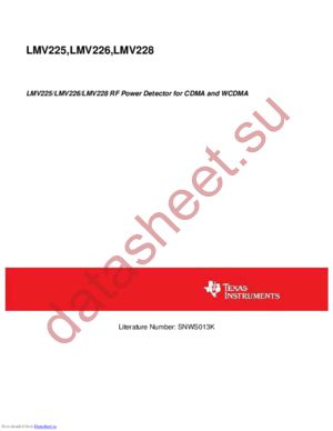 LMV228URX/NOPB datasheet  