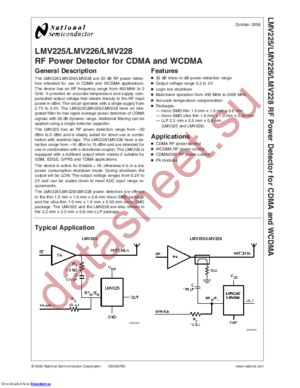 LMV226UR/NOPB datasheet  