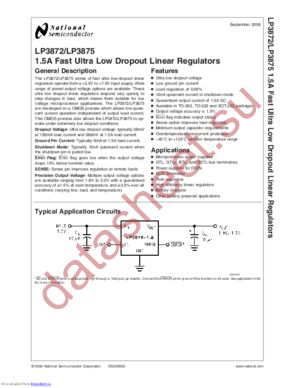 LP3872ESX-5.0/NOPB datasheet  