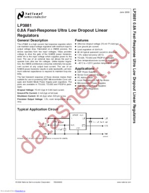 LP3881ES-1.2/NOPB datasheet  