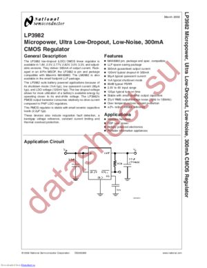 LP3982ILDX-3.3/NOPB datasheet  
