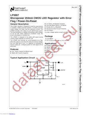 LP3997MM-3.3/NOPB datasheet  