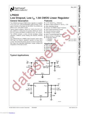 LP8340ILD-ADJ/NOPB datasheet  