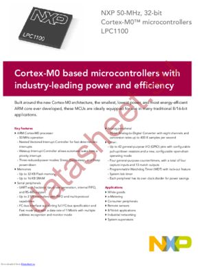 LPC1111FHN33/202,5 datasheet  