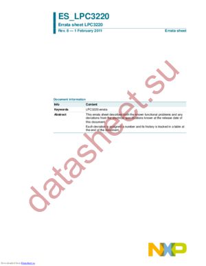 LPC3220FET296/01,5 datasheet  