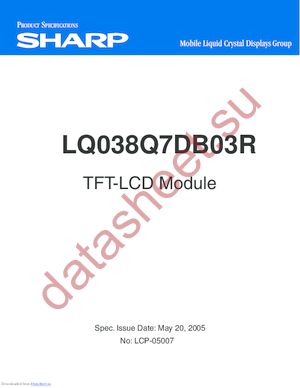 LQ038Q7DB03R datasheet  