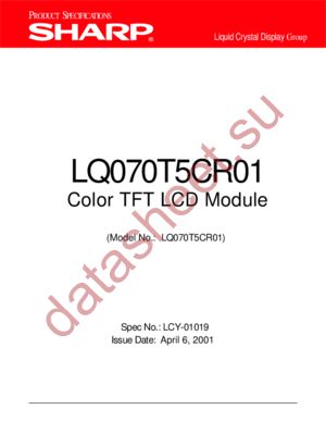 LQ070T5CR01 datasheet  