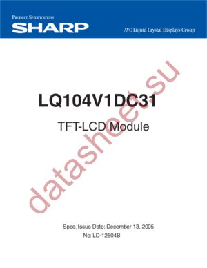LQ104V1DC31 datasheet  