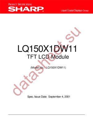 LQ150X1DW11 datasheet  