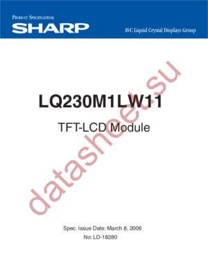 LQ230M1LW11 datasheet  