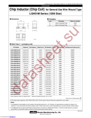 LQH31MN120K03L datasheet  