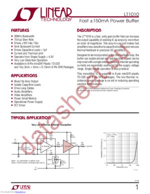 LT1010CT#06PBF datasheet  