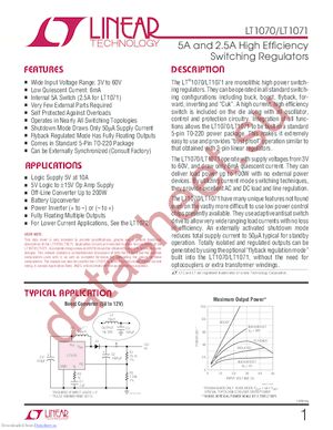 LT1071CT#PBF datasheet  