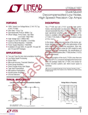 LT1126CN8#PBF datasheet  