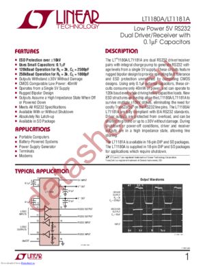 LT1181ACSW#TR datasheet  