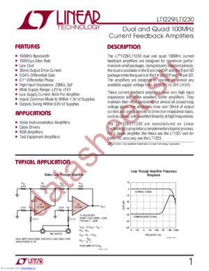 LT1230CS#TRPBF datasheet  