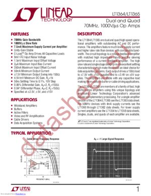 LT1364CN8#PBF datasheet  