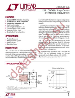 LT1376HVCS8#TR datasheet  