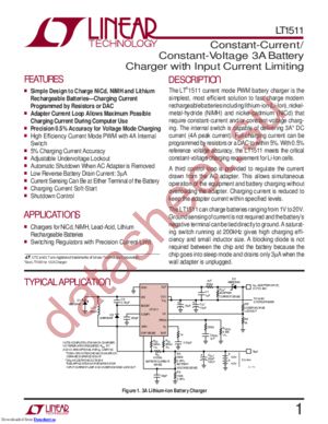 LT1511ISWPBF datasheet  