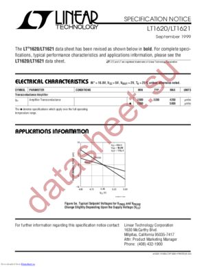 LT1620IS8#TRPBF datasheet  