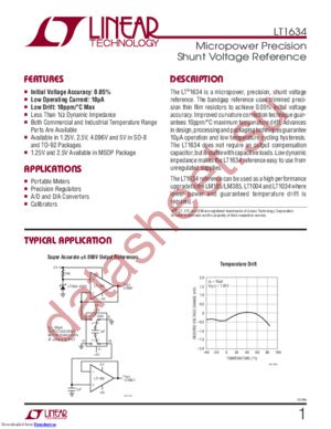 LT1634CCZ125PBF datasheet  