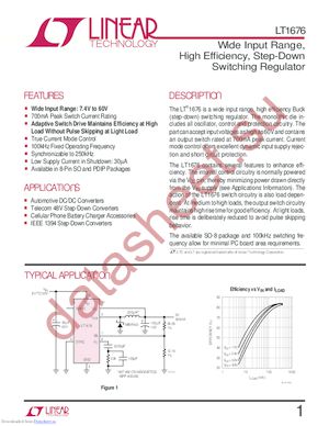 LT1676IN8#PBF datasheet  