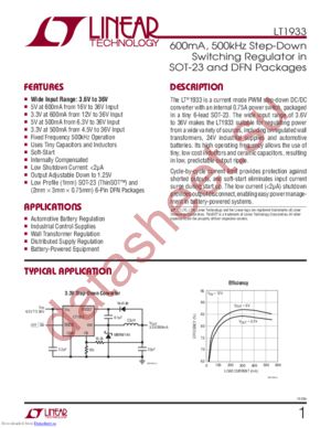 LT1933IDCB#TRMPBF datasheet  