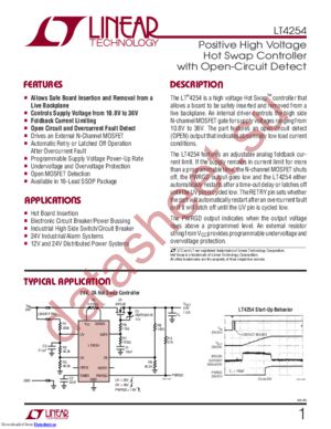 LT4254IGN#TR datasheet  