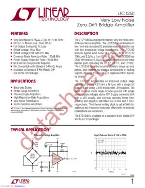 LTC1250CS8#TRPBF datasheet  