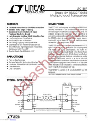 LTC1387CG#TR datasheet  