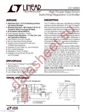 LTC1430ACGN#TRPBF datasheet  