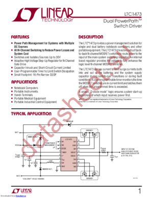 LTC1473CGN#TRPBF datasheet  