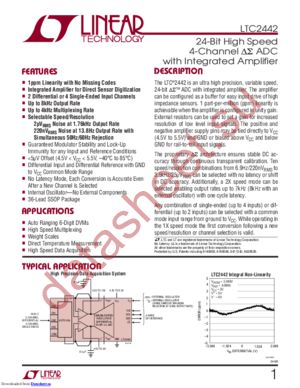 LTC2442IG datasheet  