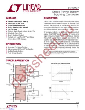 LTC2927CDDB#TRPBF datasheet  