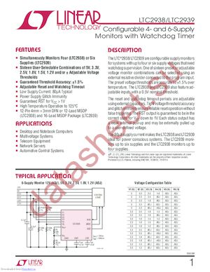 LTC2938CMS#TRPBF datasheet  