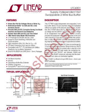 LTC4301CDD datasheet  