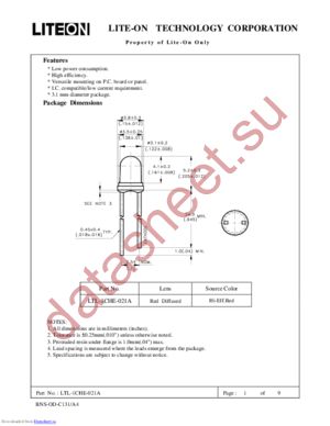 LTL-1CHE-021A datasheet  