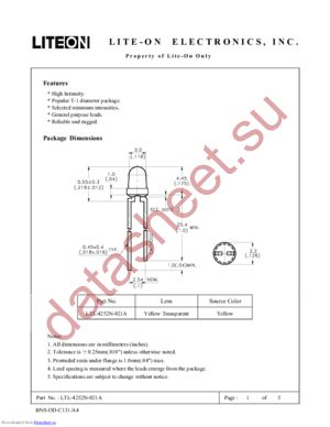 LTL-4252N-021A datasheet  