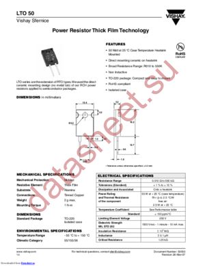 LTO050FR0500FTE3 datasheet  