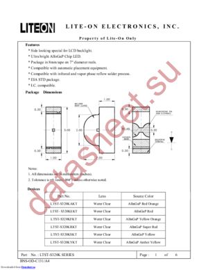 LTST-S320KYKT datasheet  