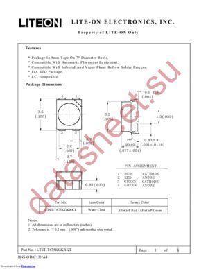 LTST-T675KGKRKT datasheet  