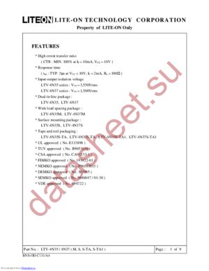 ltv-4n37 datasheet  